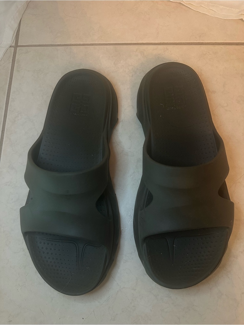 Givenchy Women's Slide Sandals in Olive Green